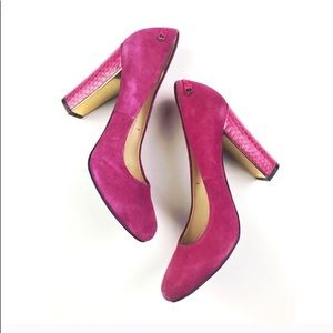 (C. Wonder) Watersnake Suede Pumps